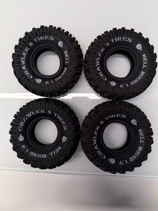 4 Ruedas Crawler 1/10 + 4 Insertos espuma