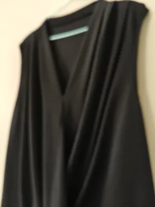 Top incrociato nero taglia XXL