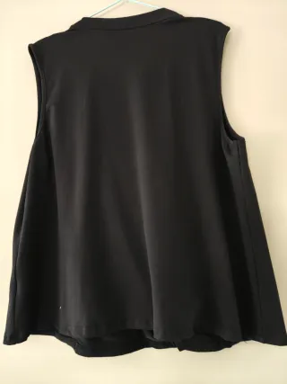 Top incrociato nero taglia XXL
