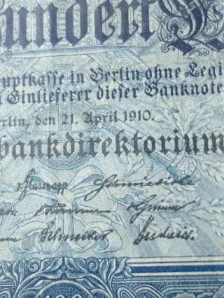 Banconote Germania 100 e 1000 Mark lotto 1