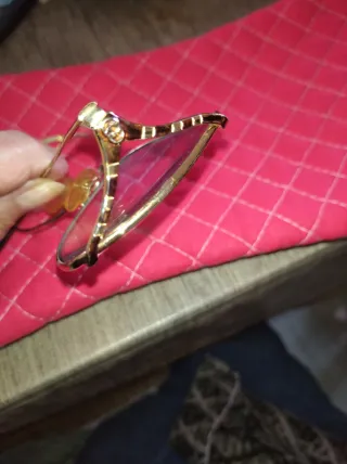Montatura occhiali Gucci oro e marrone Originali