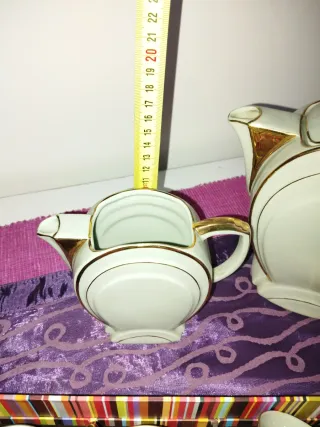 Juego de té porcelana doradaTchecoslovaquie