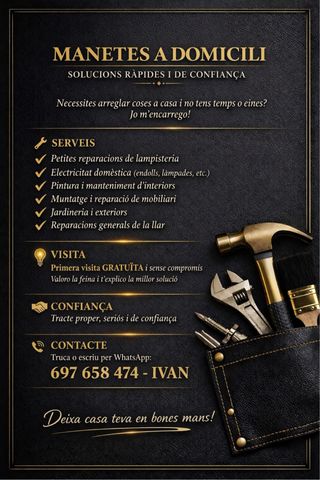 MANETES A DOMICILI / REPARACIONS DE LA LLAR