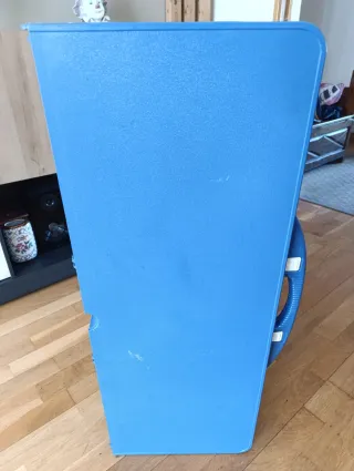 Mesa Picnic Plegable Azul y Plata