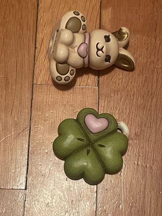 Coppia Thun Bauli: Coniglietto e Quadrifoglio