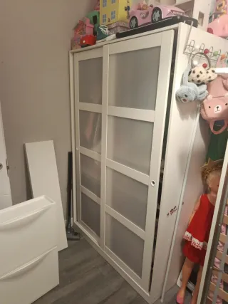 Armario puertas correderas Ikea blanco