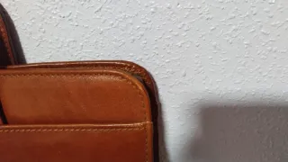 Portafolio de Piel Marrón