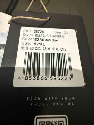 Chaqueta Salewa Talla XL Verde Oliva