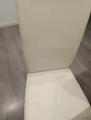 Mesa 180x90cm blanca + 6 sillas