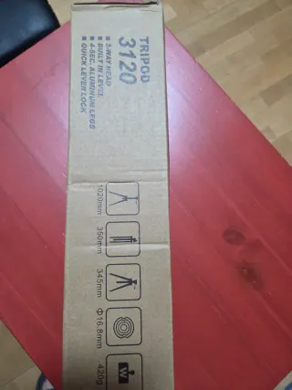 Trípode Aluminio 3120 + Soporte Móvil + Funda