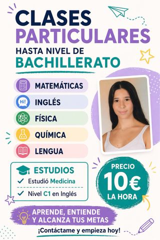 Clases particulares hasta bachillerato
