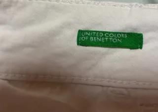 Pantalón blanco mujer Benetton