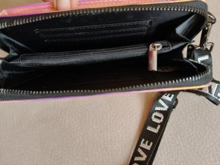 Mini borsa olografica con tracolla