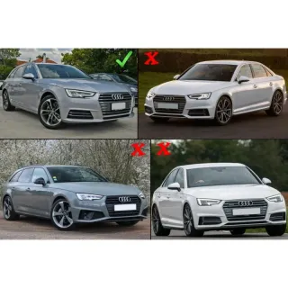 Añadido Spoiler Lip delantero para Audi A4 B9 2016