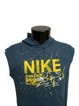 Felpa Nike smanicata con cappuccio 100% cotone