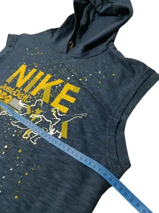 Felpa Nike smanicata con cappuccio 100% cotone