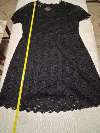 Abito pizzo nero taglia XL nuovo