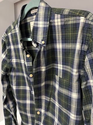 Camisa de cuadros verde
