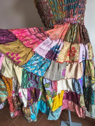 Vestido/Falda Patchwork Multicolor