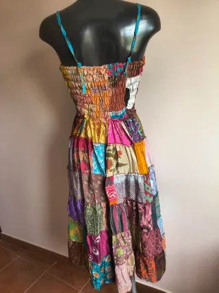 Vestido/Falda Patchwork Multicolor
