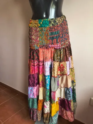Vestido/Falda Patchwork Multicolor