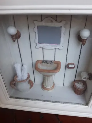 Cuadro Decorativo Baño Miniatura