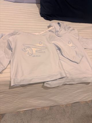 Sudadera infantil azul con avión