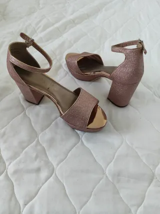 Sandalias Tamaris Rose Gold Talla 40