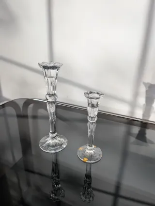 Portavelas Cristal Vintage Set 2