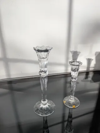 Portavelas Cristal Vintage Set 2