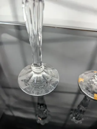 Portavelas Cristal Vintage Set 2