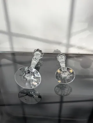 Portavelas Cristal Vintage Set 2