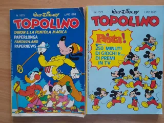 Fumetti Topolino Walt Disney anni 85/86