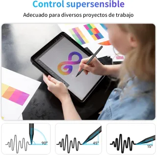 Lápiz para Apple iPad 2018-2025, 15Min Carga Rápida