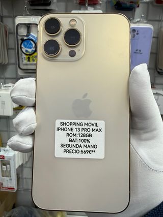 iPhone 13 Pro Max 128GB/100% bat factura garantía