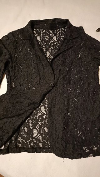 Giacca elegante pizzo nero