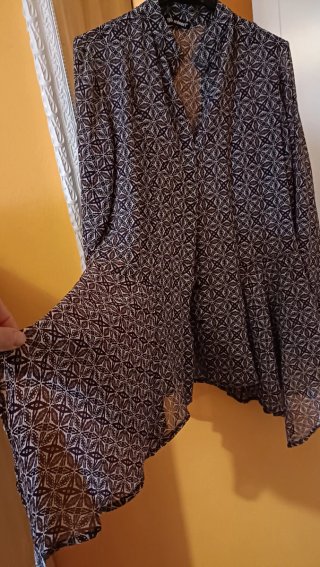 Camicia trasparente fantasia Mixeri