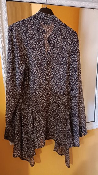 Camicia trasparente fantasia Mixeri