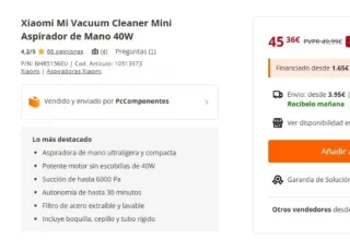 Xiaomi Mi Vacuum Cleaner Mini Aspirador Portátil