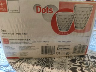 2 conf Bormioli Rocco Dots bicchieri 12 pezzi