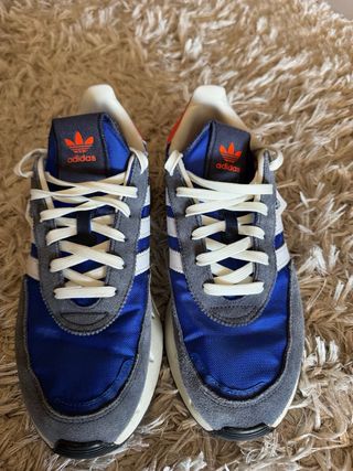 Zapatillas Adidas Azul y Naranja