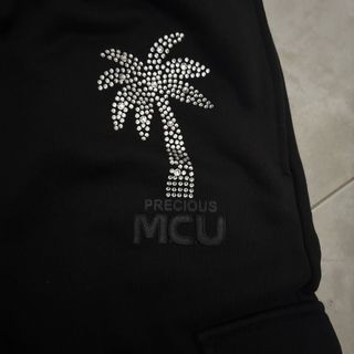 MCM tuta  nera con cristalli Swarovski