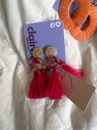 Lote 7 pares de pendientes Claire's nuevos