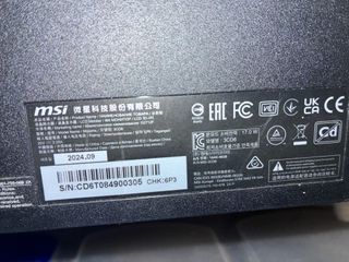 Monitor Gamer MSI Negro
