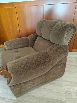 Sofá y 2 butacas años 80