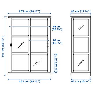 Vitrina IKEA MALSJÖ Negra