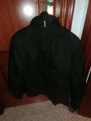 Chaqueta de moto mujer negra
