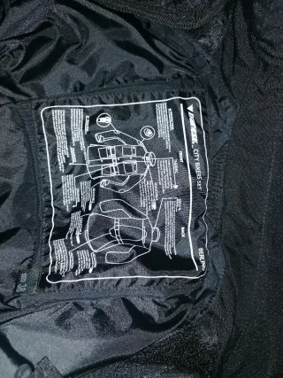 Chaqueta de moto mujer negra