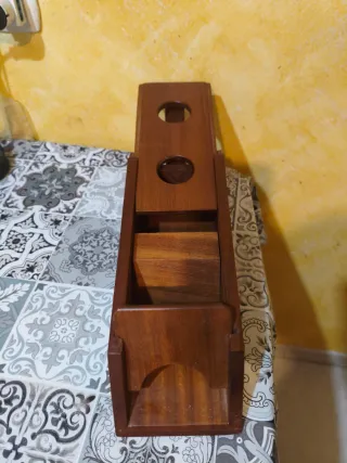 Sabot distributore carte da gioco in legno
