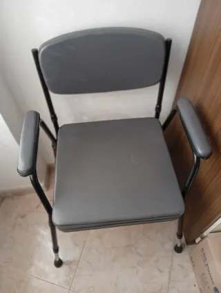Silla WC con tapa y cubo extraíble